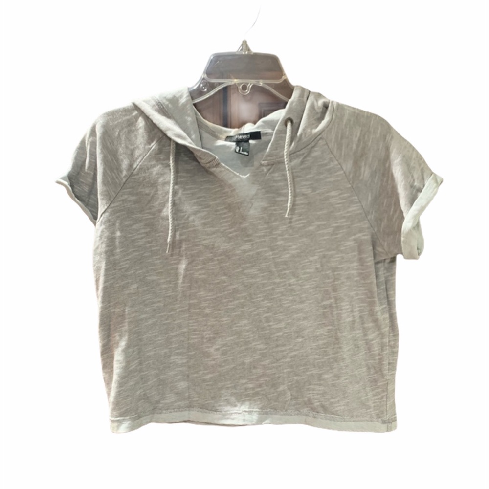 🌟3/$15🌟 NWOT F21 cropped cotton hoodie